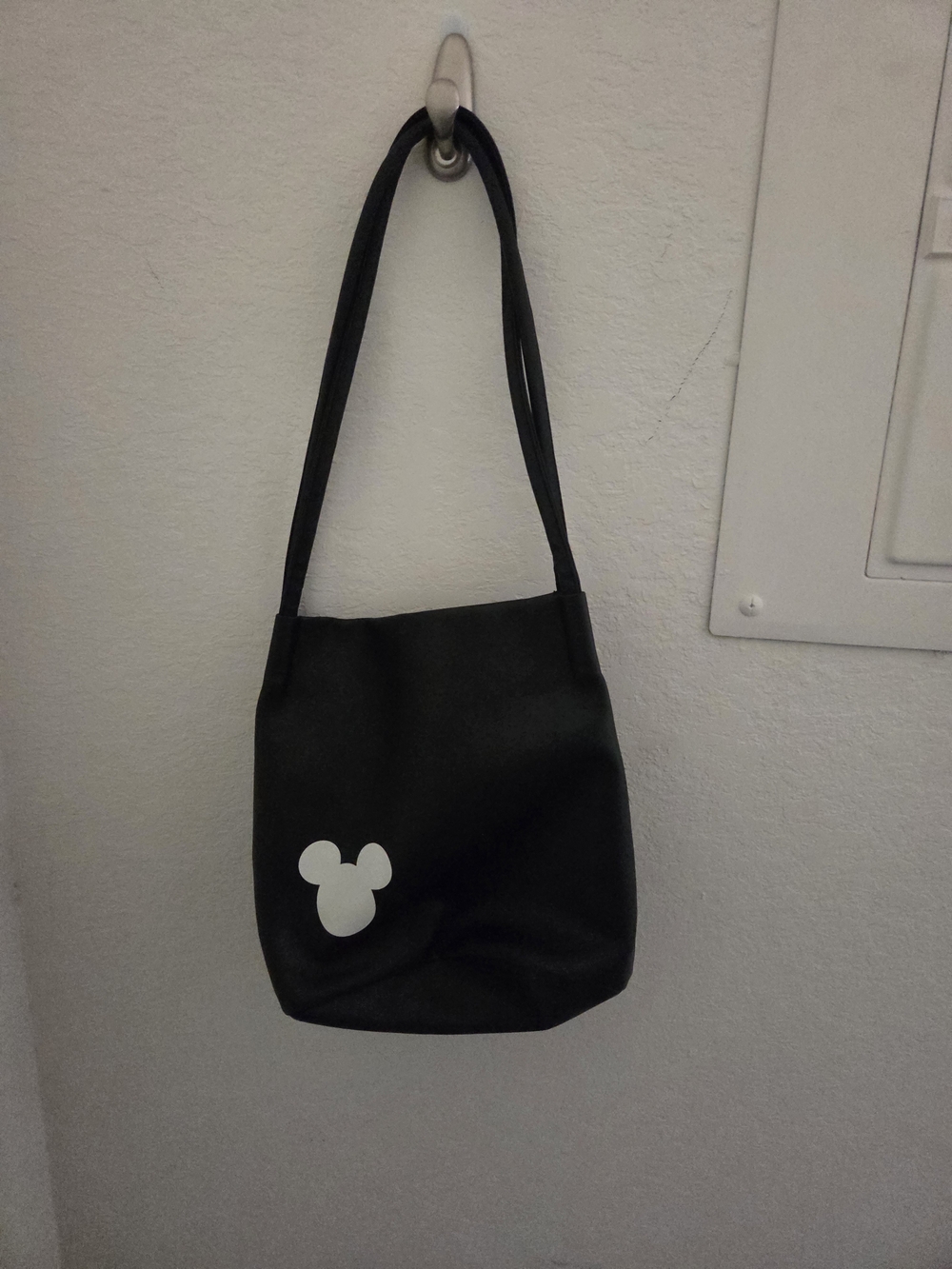 Black Mickey Ear Accent Shoulder Bag - Women Bags